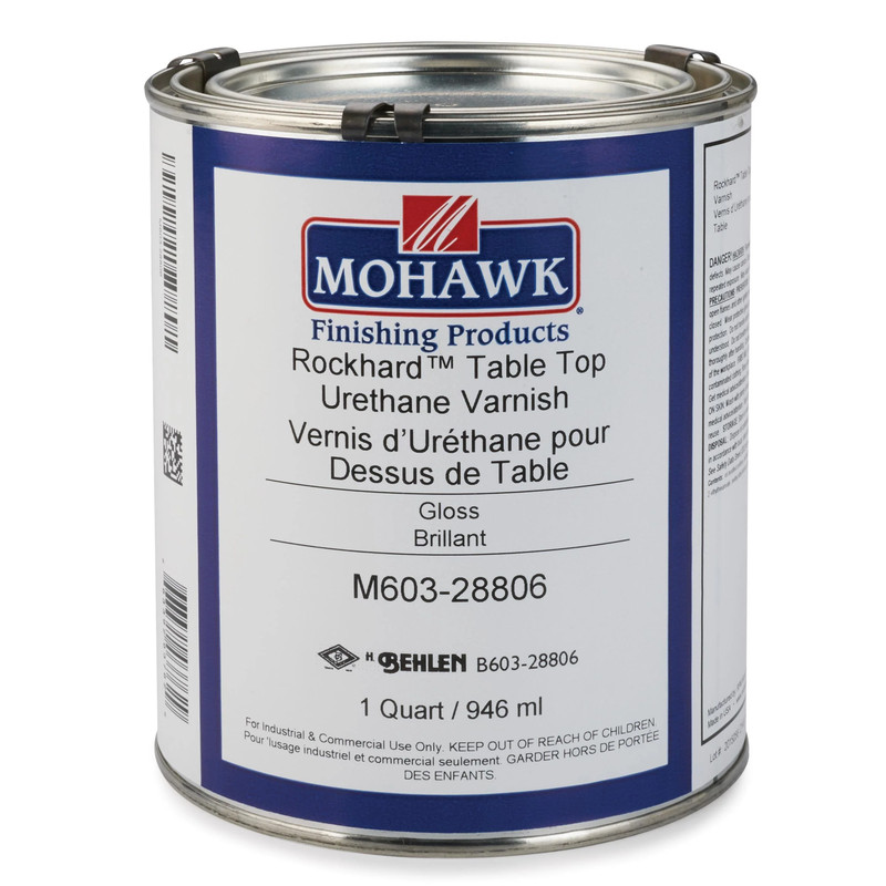 Rockhard Table Top Urethane Varnish - Solvent Based - Sheen:Gloss